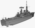 Leander-class frigate 3d model