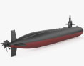 Classe Los Angeles Sottomarino Modello 3D