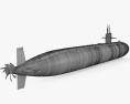 ロサンゼルス級原子力潜水艦 3Dモデル