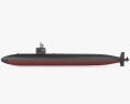 Classe Los Angeles Submarino Modelo 3d