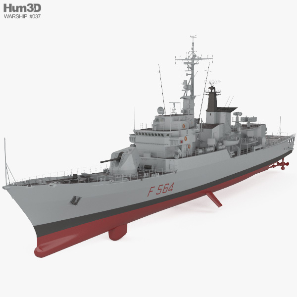 Lupo-class frigate 3D model