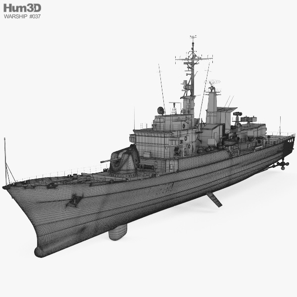 Lupo-class frigate 3D model - Ship on Hum3D