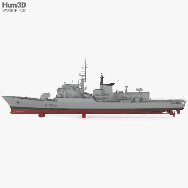 Lupo-class Frigate 3d Model - Ship On Hum3d