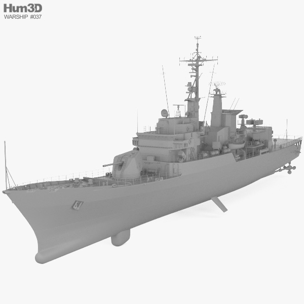 Lupo-class frigate 3D model - Ship on Hum3D