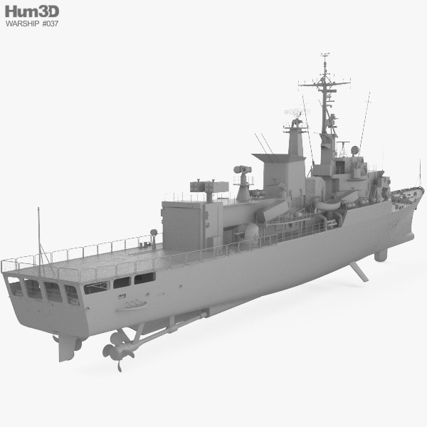 Lupo-class frigate 3D model - Ship on Hum3D