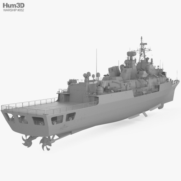 MEKO 200TN frigate 3D model - Ship on Hum3D