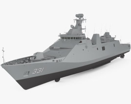 Martadinata-class Fragata Modelo 3d