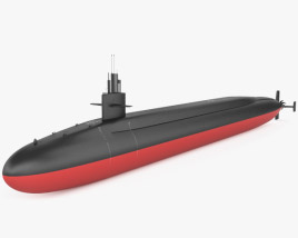 Ohio-class submarine 3D model