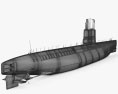 Potvis-class submarino Modelo 3D