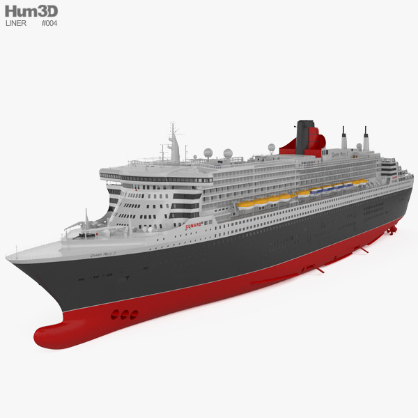 RMS Queen Mary 2 Modelo 3D