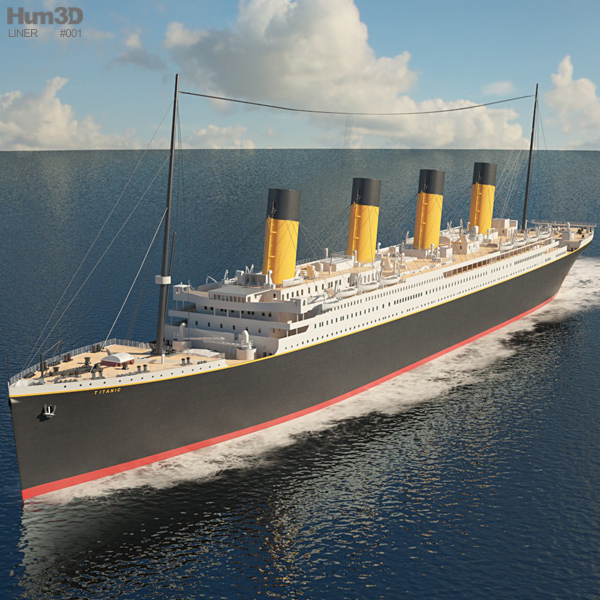 RMS 타이타닉 3D 모델 