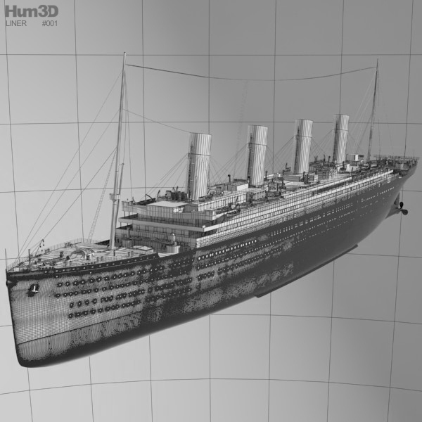 RMS Titanic 3D model - Ship on Hum3D