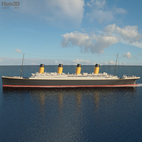 RMS Titanic 3D model - Ship on Hum3D