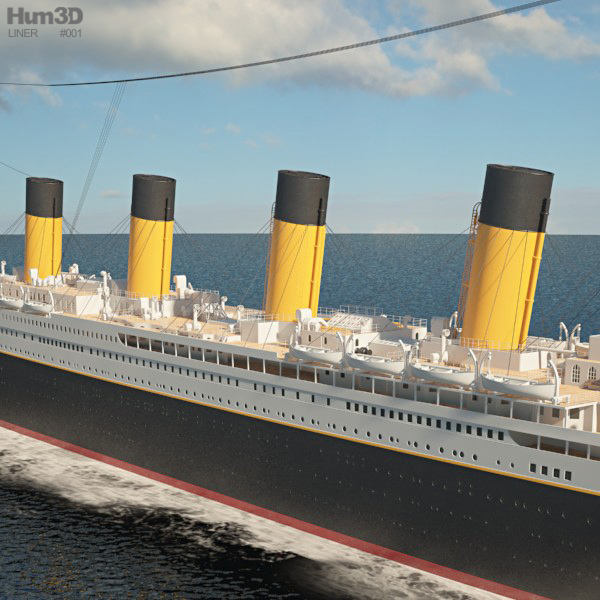 RMS Titanic 3D model - Ship on Hum3D