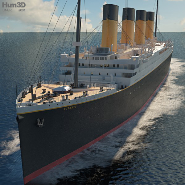 RMS Titanic 3D model - Ship on Hum3D