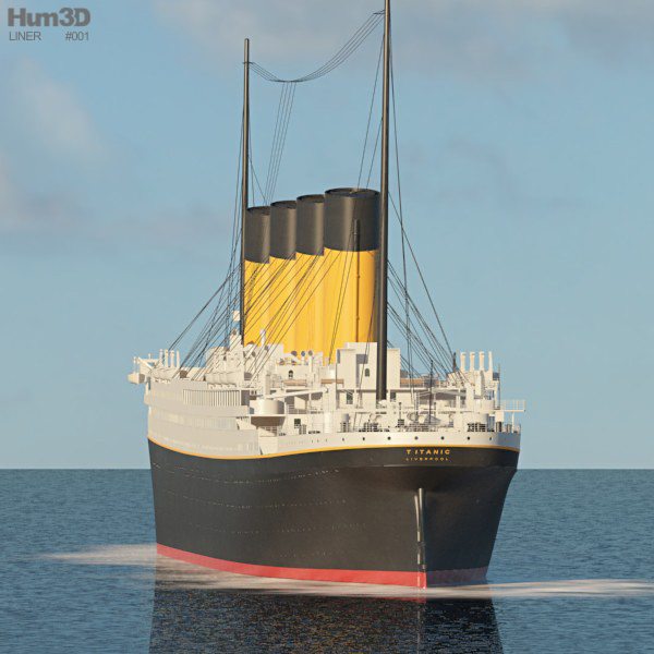 RMS Titanic 3D model - Ship on Hum3D