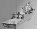 Sachsen-Klasse Fregatte 3D-Modell
