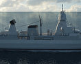 Classe Sachsen Fregata Modello 3D
