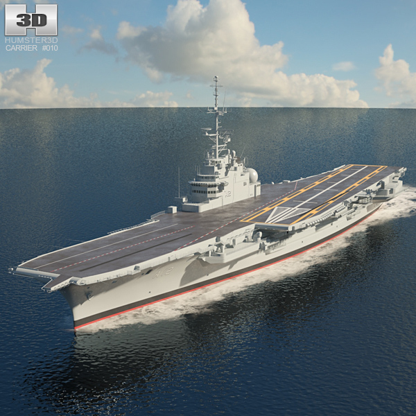 Sao Paulo aircraft carrier 3D model