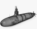 Seawolf-class submarine 3d model