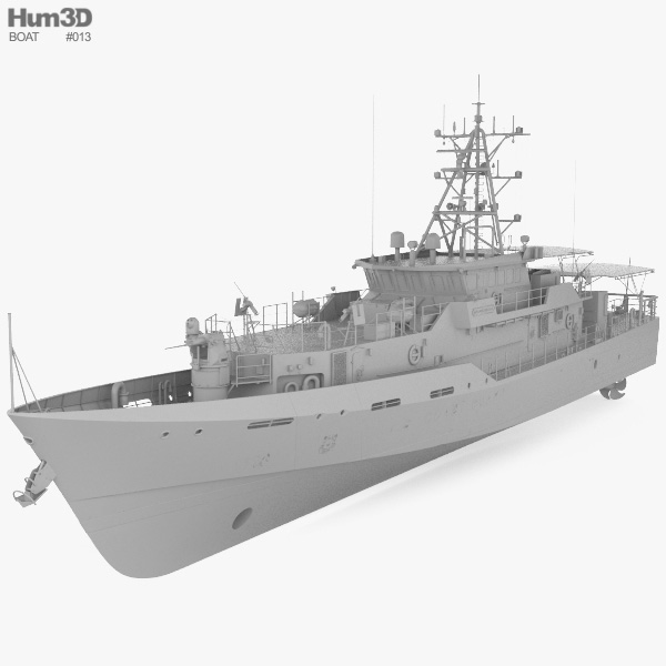 Sentinel-class cutter 3D model - Ship on Hum3D