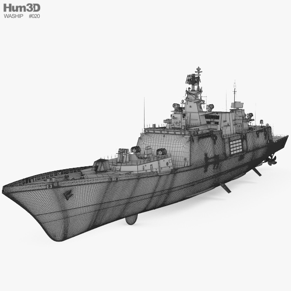 Shivalik-class frigate 3D model - Ship on Hum3D