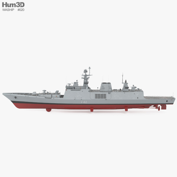 Shivalik-class frigate 3D model - Ship on Hum3D