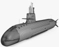 Soryu-class submarine 3d model