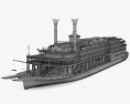 Steamboat American Queen 3d model