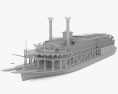 Steamboat American Queen 3d model