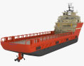 TIMBALIER ISLAND Offshore Supply Ship 3Dモデル
