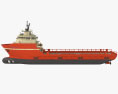 TIMBALIER ISLAND Offshore Supply Ship 3d model