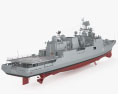 Talwar-class frigate 3d model