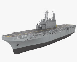Tarawa-Klasse Amphibisches Angriffsschiff 3D-Modell