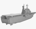 Tarawa-class amphibious assault ship 3d model