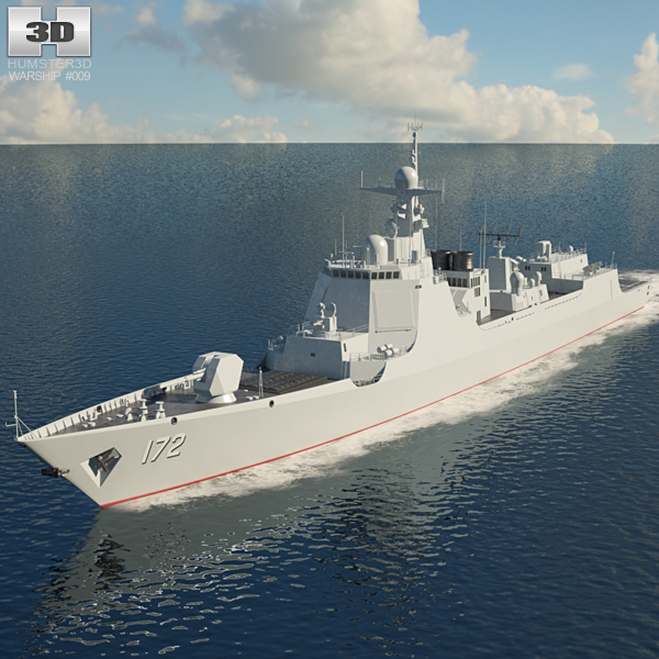 Type 052D destroyer 3D model