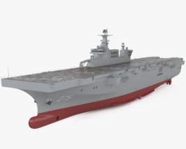 Type 075 landing helicopter dock 3D model