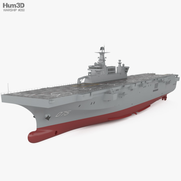 Type 075 landing helicopter dock 3D model