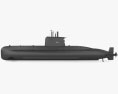 209型潜水艦 3Dモデル
