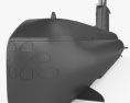 Підводний човен типу 209 3D модель