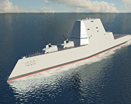 USS Zumwalt 3D model