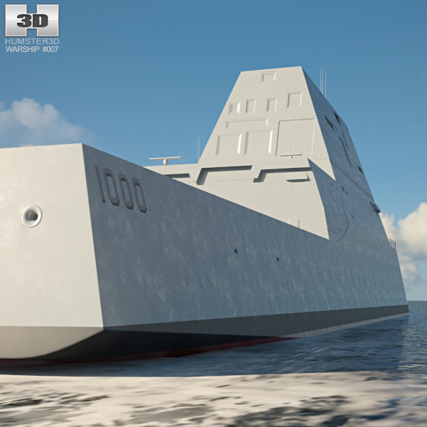 Uss Zumwalt 3d Model Ship On Hum3d