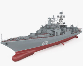 Udaloy-class destroyer 3D model