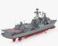 Великий протичовновий корабель проекту 1155 3D модель