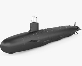 버지니아급 잠수함 3D 모델 