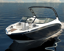Yamaha 242 Limited S Jet Boat 3Dモデル