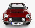 Simca 1200 S coupe 1969 3d model front view