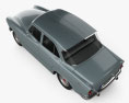 Simca Aronde P60 Elysee 1958 3Dモデル top view