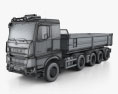 Sisu Polar Tipper Truck 2017 3d model wire render