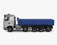 Sisu Polar Tipper Truck 2017 3d model side view